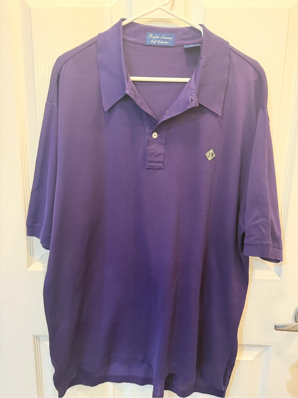 Ralph Lauren 1990s Purple Polo Golf Collection Shirt - Classic Short Sleeve